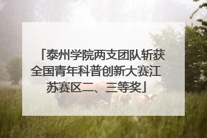 泰州学院两支团队斩获全国青年科普创新大赛江苏赛区二、三等奖
