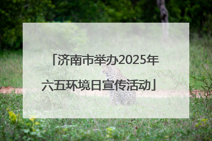 济南市举办2025年六五环境日宣传活动