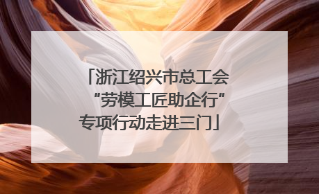 浙江绍兴市总工会“劳模工匠助企行”专项行动走进三门