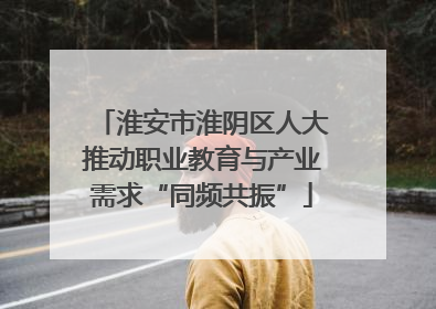 淮安市淮阴区人大推动职业教育与产业需求“同频共振”