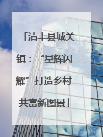 清丰县城关镇：“星辉闪耀”打造乡村共富新图景