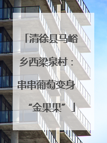 清徐县马峪乡西梁泉村：串串葡萄变身“金果果”