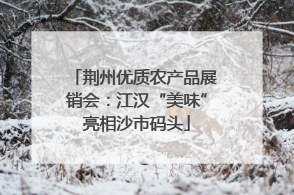荆州优质农产品展销会：江汉“美味”亮相沙市码头
