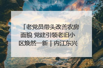 老党员带头改善农房面貌 党建引领老旧小区焕然一新｜内江东兴“红”在哪？④