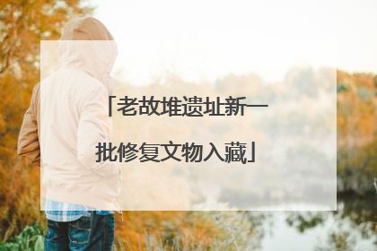 老故堆遗址新一批修复文物入藏