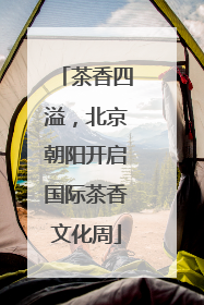 茶香四溢，北京朝阳开启国际茶香文化周