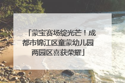 蒙宝赛场绽光芒！成都市锦江区童蒙幼儿园两园区喜获荣耀
