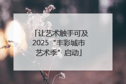 让艺术触手可及 2025“丰彩城市艺术季”启动
