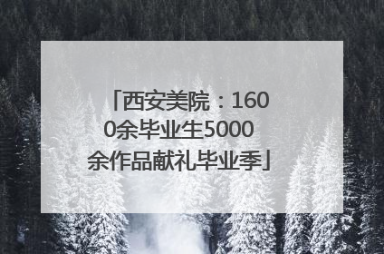 西安美院：1600余毕业生5000余作品献礼毕业季