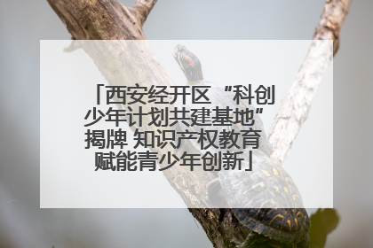 西安经开区“科创少年计划共建基地”揭牌 知识产权教育赋能青少年创新