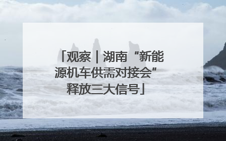 观察｜湖南“新能源机车供需对接会”释放三大信号