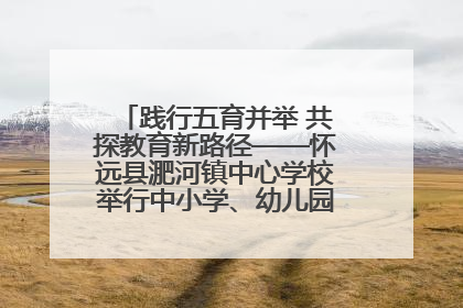 践行五育并举 共探教育新路径——怀远县淝河镇中心学校举行中小学、幼儿园班主任论坛活动