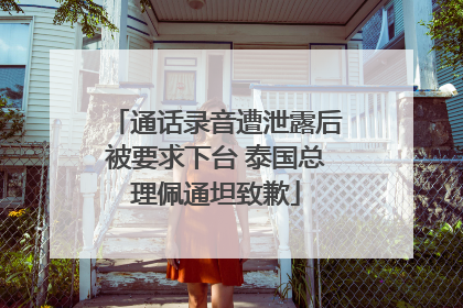 通话录音遭泄露后被要求下台 泰国总理佩通坦致歉