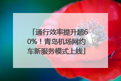 通行效率提升超60%！青岛机场网约车新服务模式上线