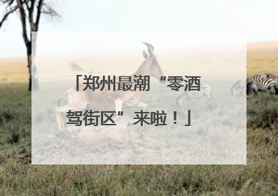 郑州最潮“零酒驾街区”来啦！