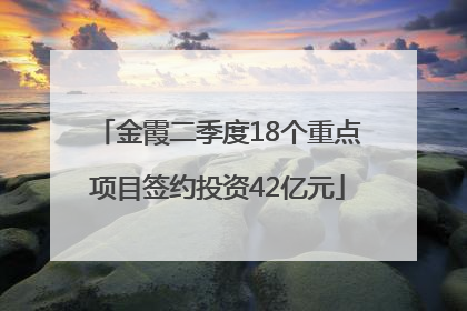 金霞二季度18个重点项目签约投资42亿元