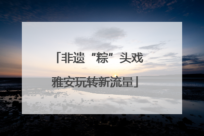 非遗“粽”头戏 雅安玩转新流量