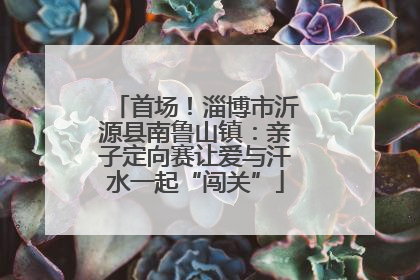 首场！淄博市沂源县南鲁山镇：亲子定向赛让爱与汗水一起“闯关”