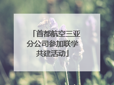 首都航空三亚分公司参加联学共建活动
