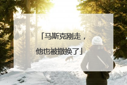 马斯克刚走，他也被撤换了