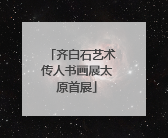 齐白石艺术传人书画展太原首展