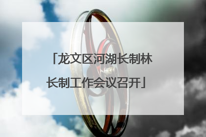 龙文区河湖长制林长制工作会议召开