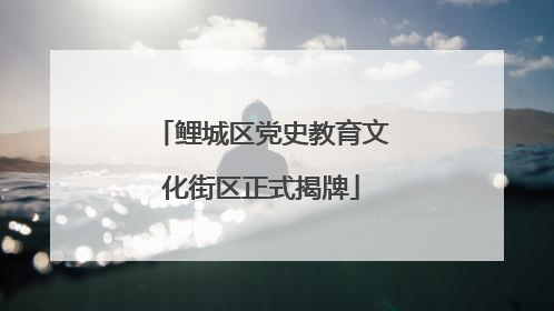 鲤城区党史教育文化街区正式揭牌