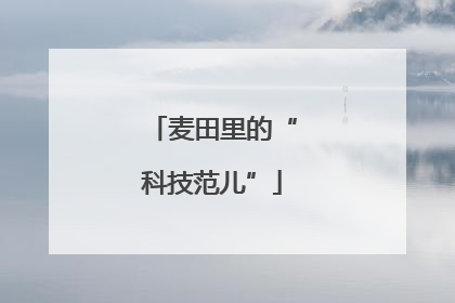 麦田里的“科技范儿”