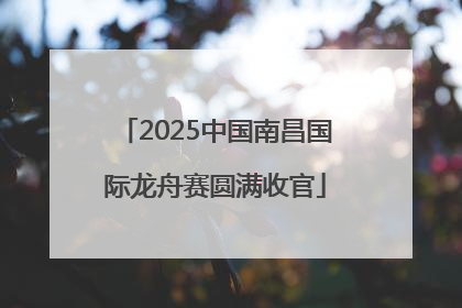2025中国南昌国际龙舟赛圆满收官