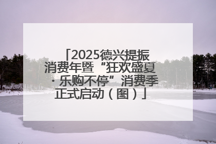 2025德兴提振消费年暨“狂欢盛夏・乐购不停”消费季正式启动（图）